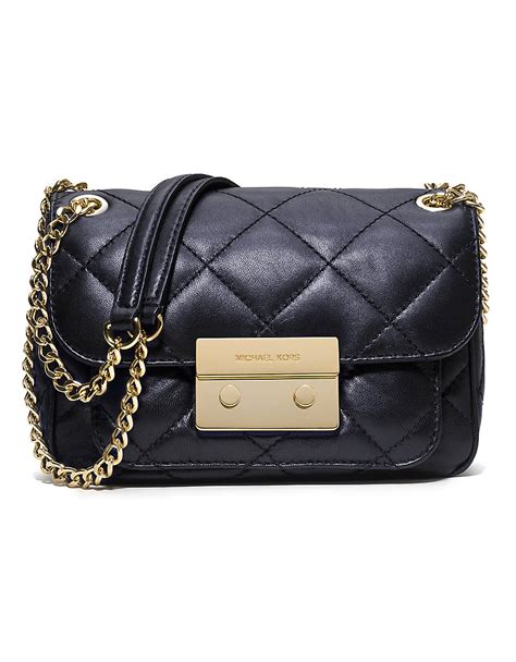 michael kors sloan sequined quilted shoulder bag|Sloan Small Quilted Leather Shoulder Bag .